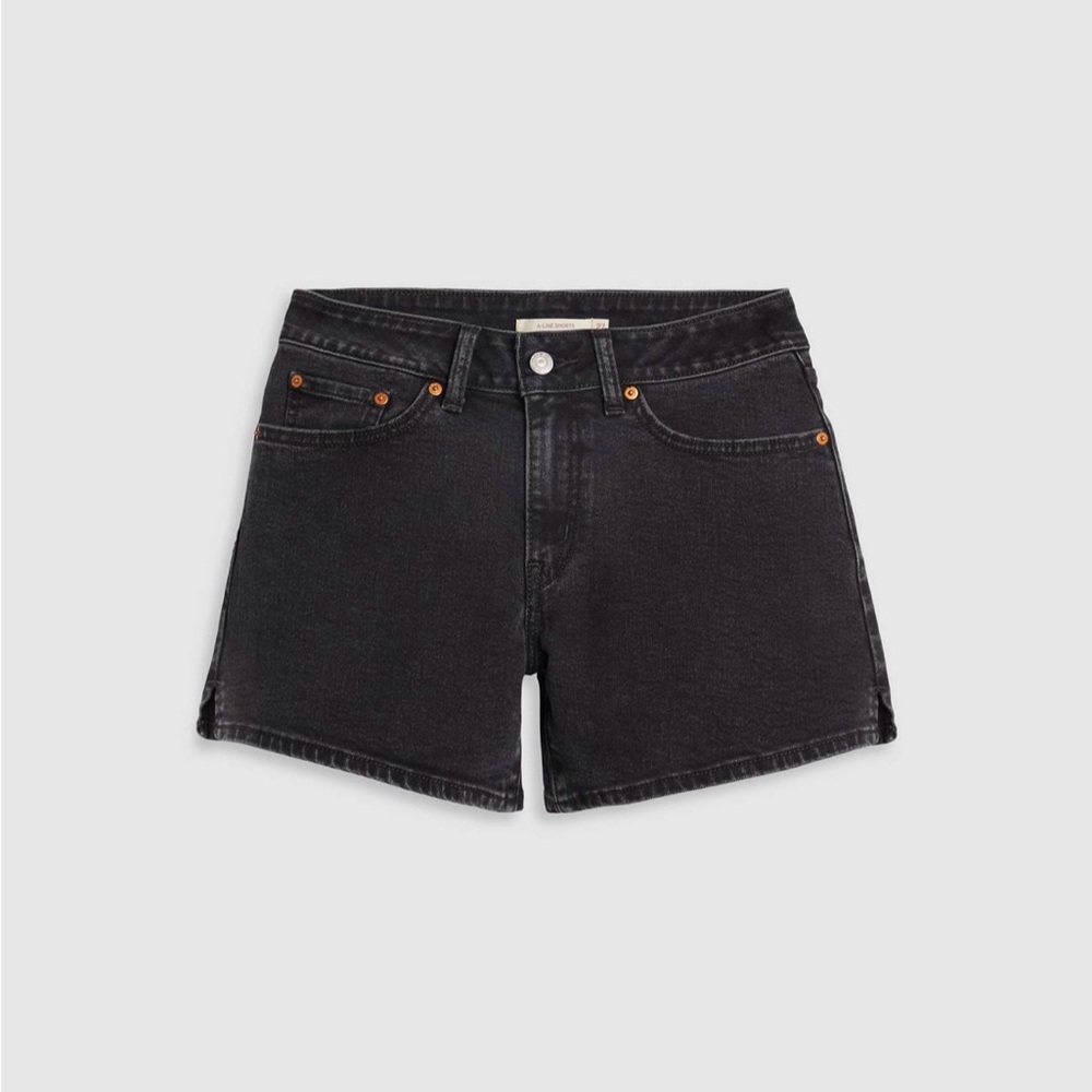 Levi's Black High-Rise Denim Shorts